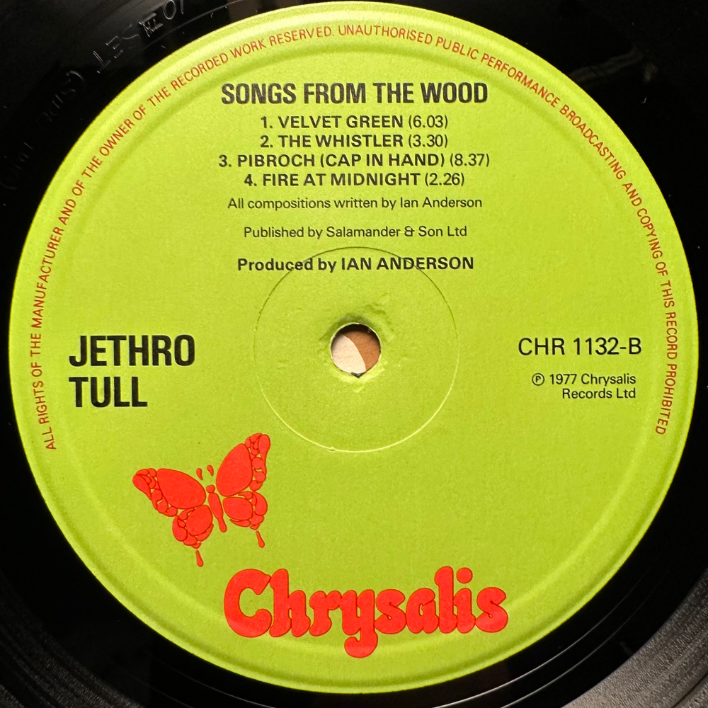 Jethro Tull - Songs From The Wood (Англия 1977г.)