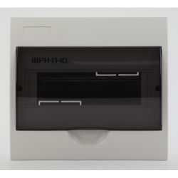Корпус пластиковый навесной ЭРА SIMPLE ЩРН-П-10 IP41 прозрачная крышка белый | Корпуса пластиковые