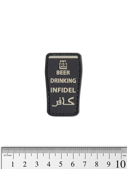 Шеврон Infidel Beer Drinking PVC. Чёрный