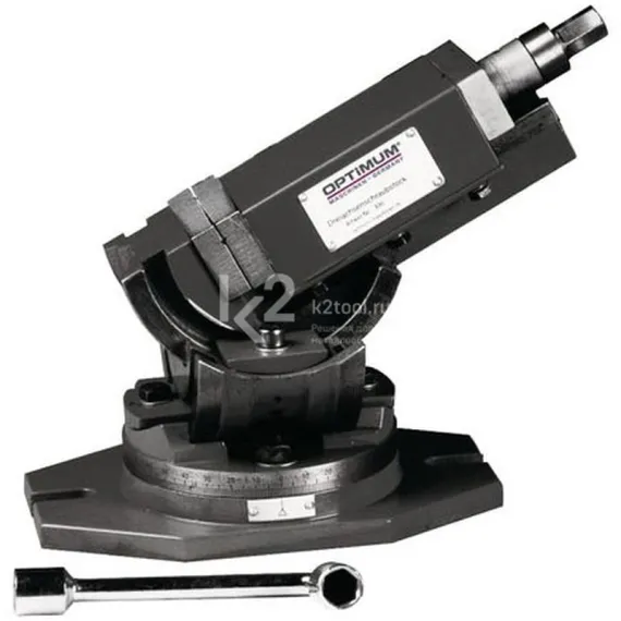 Трехосевые станочные тиски Optimum MV3-75