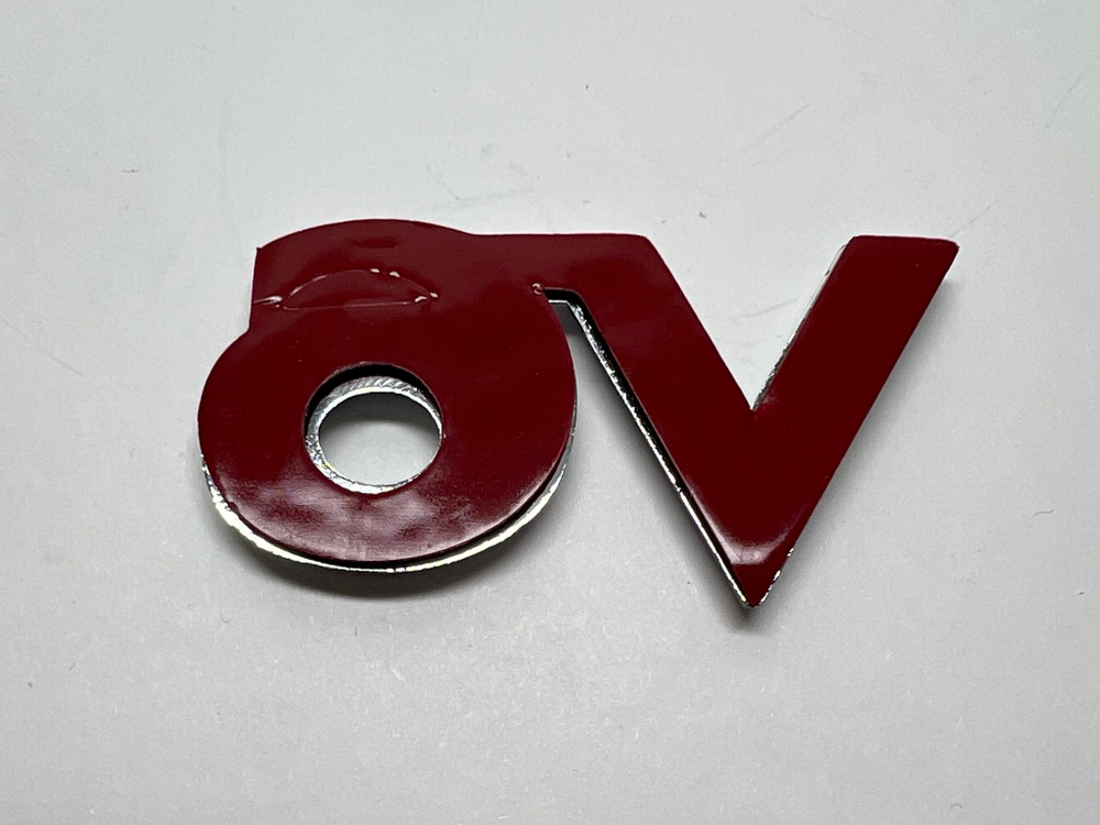 V6 / Логотип (шильдик, надпись, эмблема) "V6" для крышки багажника / решетки радиатора / капота (1 шт.)