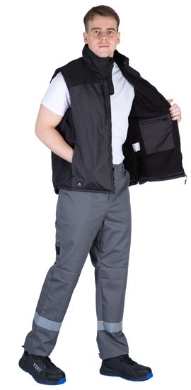 Жилет Delta Plus FIDJI3 цвет серый с черным