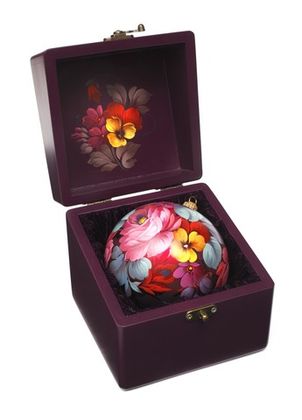 Christmas ball in wooden gift box SH01D251018022