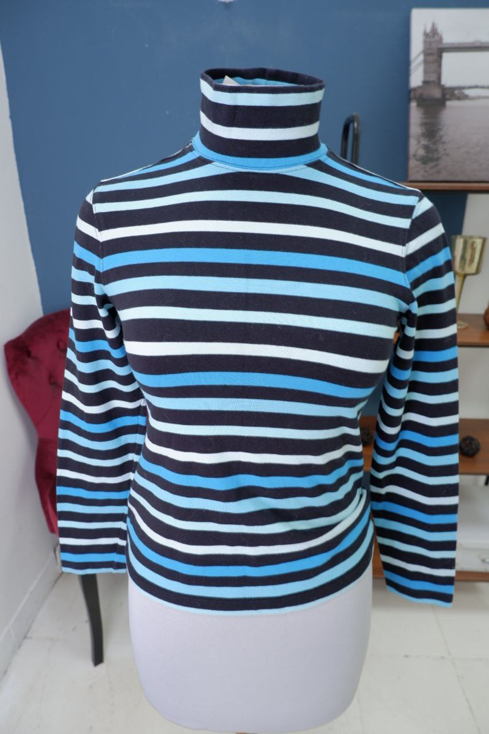 Джемпер Talbots в полоску 44-46 размер