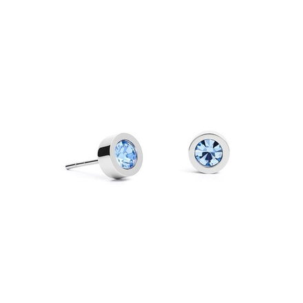Серьги пусеты Coeur de Lion Light Blue 0228/21-0741