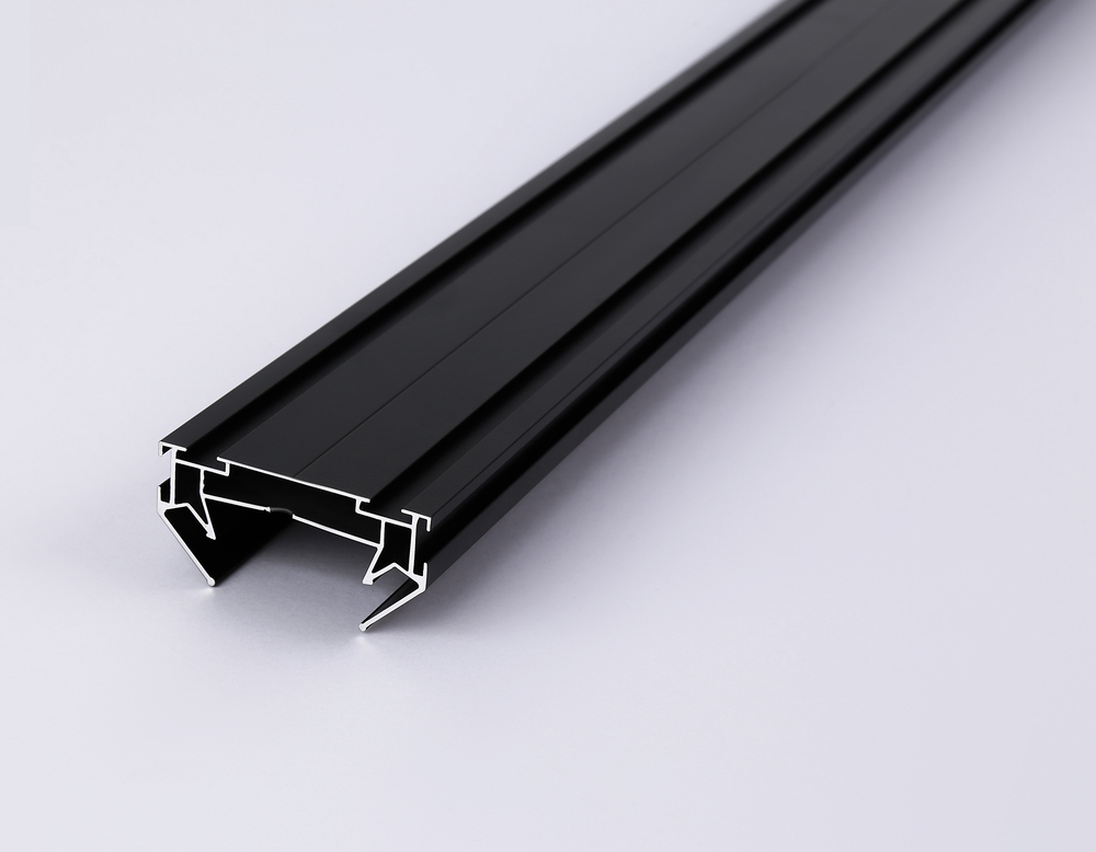Корпус в натяжной потолок для накладного шинопровода Standard 220V GL7132 BK черный 3000*62*30 (2 заглушки в комплекте)
