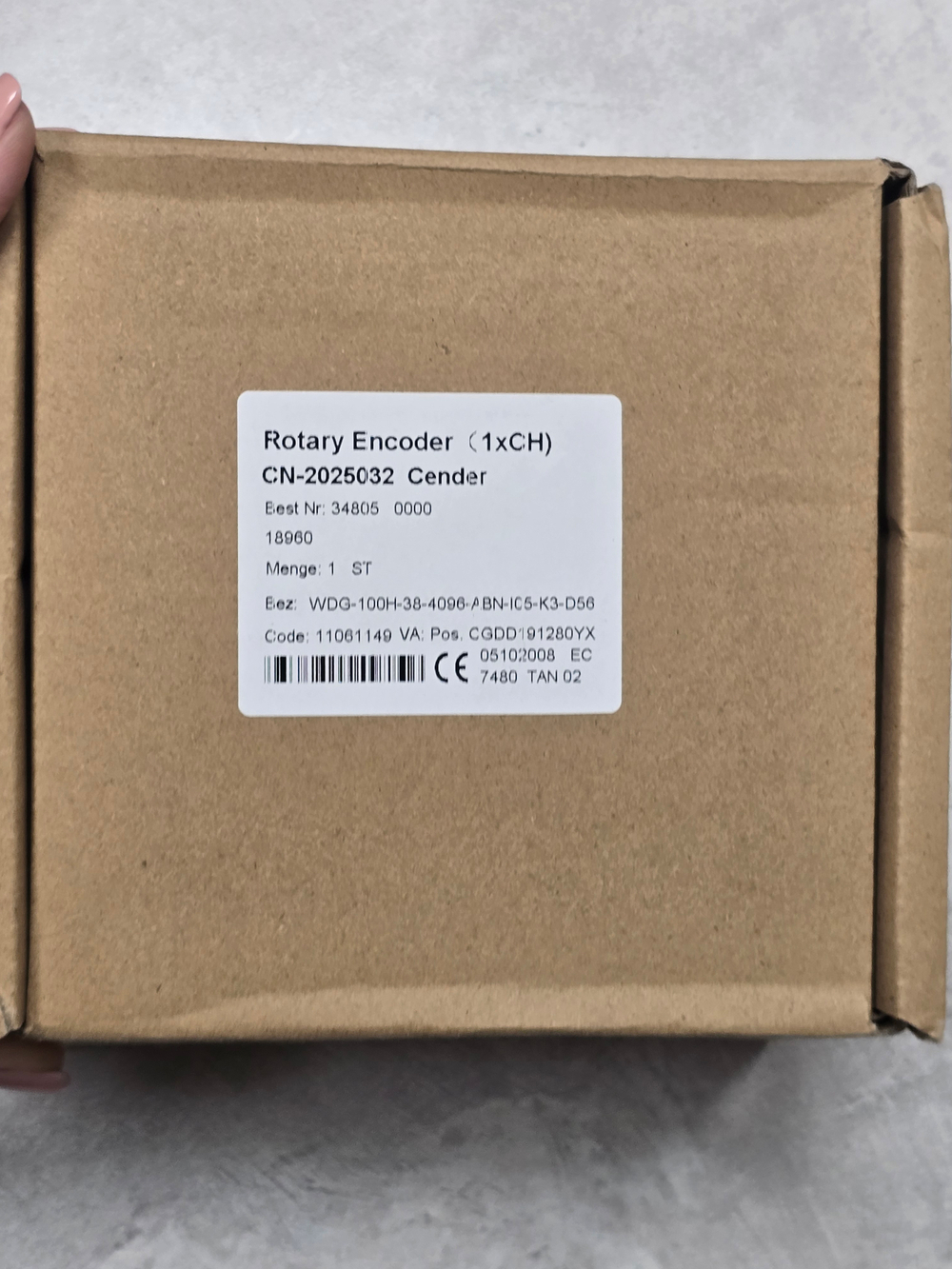 Энкодер основного привода лифта Thyssen Krupp WDG 100H-38-4096-ABN-I05-K3-D56
