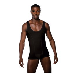 Мужское боди черное Doreanse Man Bodysuit 3010