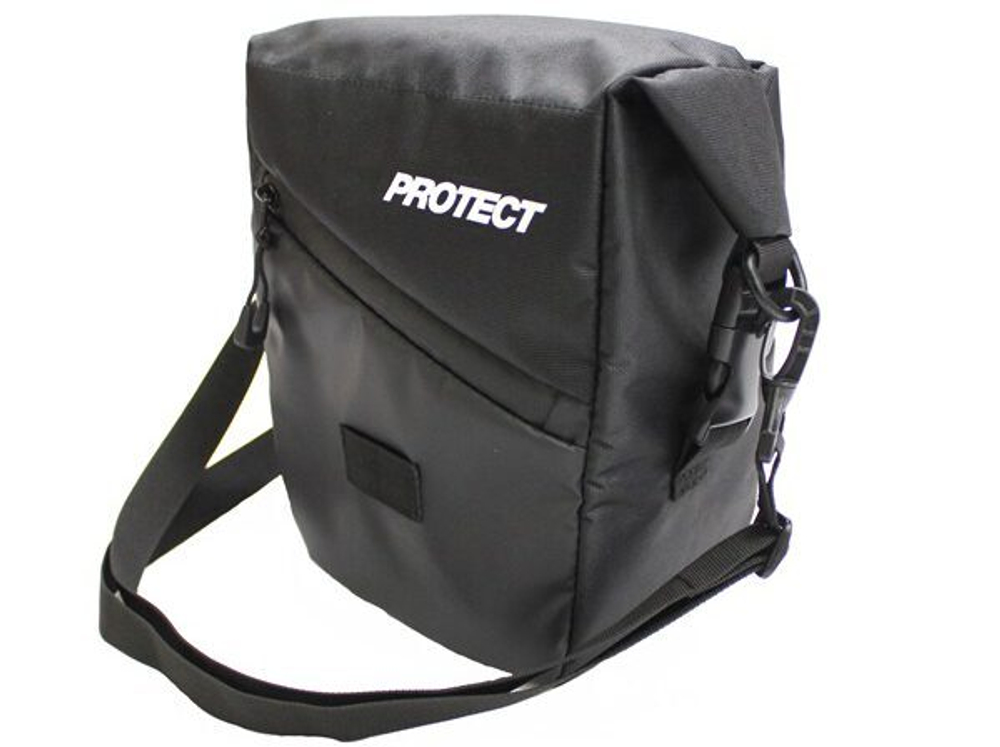 Сумка на руль, велосипед / самокат, р-р 20х22,5х10,5 см, цвет черный, PROTECT™