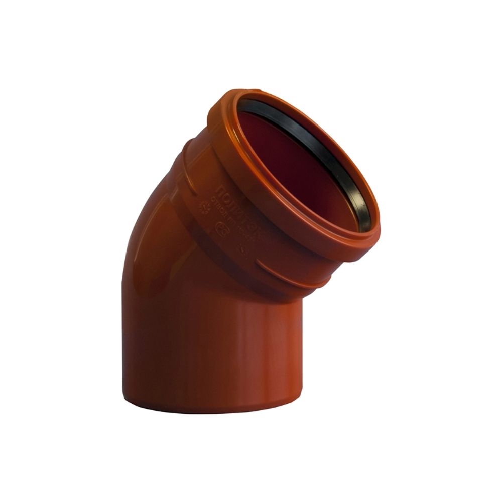 Отвод 110 угол 45 наруж ПП ПОЛИТЭК