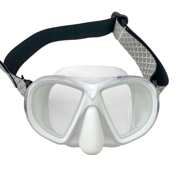 Маска Scorpena M3 с двумя ремешками белая