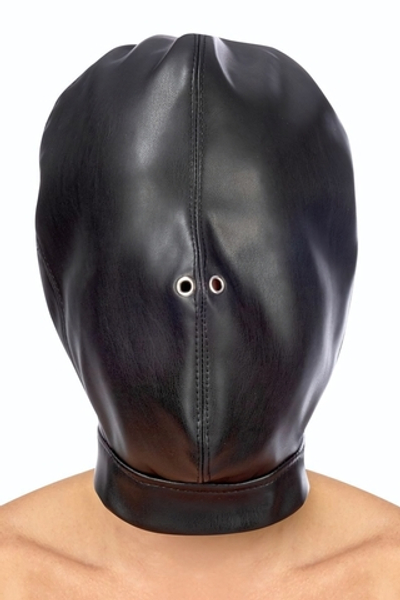 Маска-шлем на голову с отверстиями для дыхания (Цвет: черный)