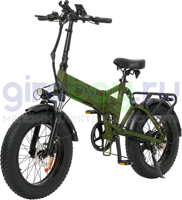 Электровелосипед Jetson GRIZZLY 1200w (48v15ah) - Зелёный фото №1