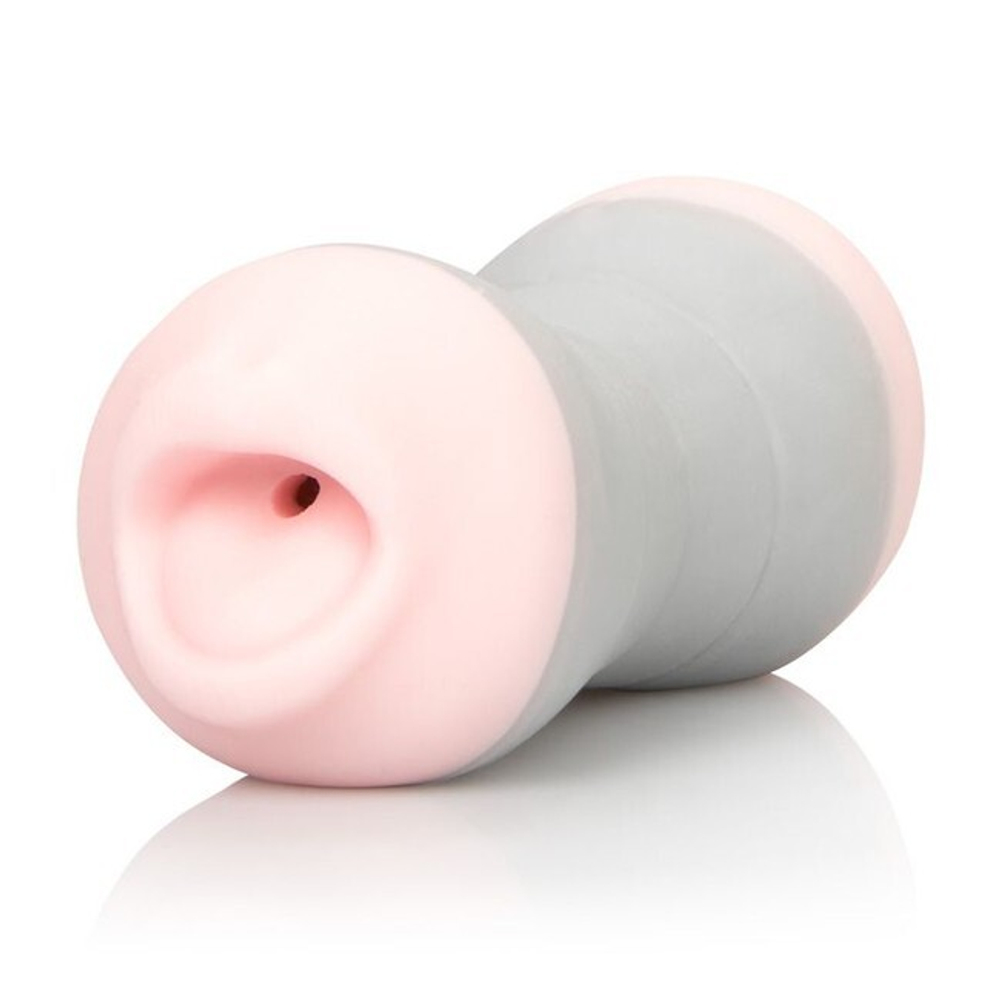 Двойной маструбатор COLT Double Down Masturbator (Цвет: телесный с серым)