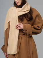 Пуховый шарф Ш402-08 бежевый