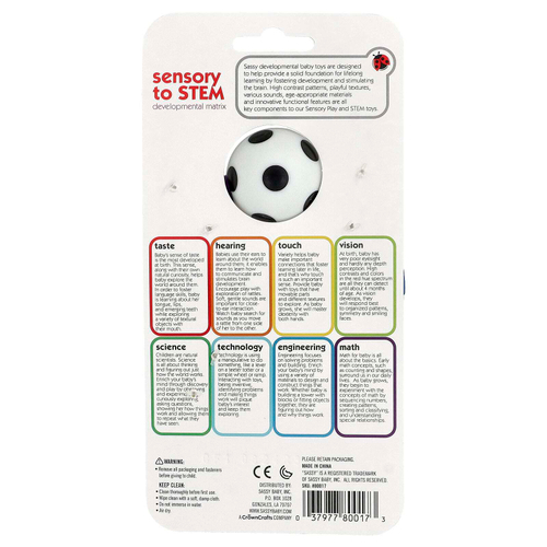 Sassy, Inspire The Senses®, погремушка-кольцо, для детей от 0 месяцев, 1 шт.