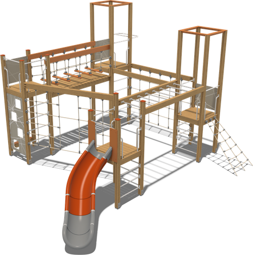 Детский городок Санта-Крус (паттерн Vector)