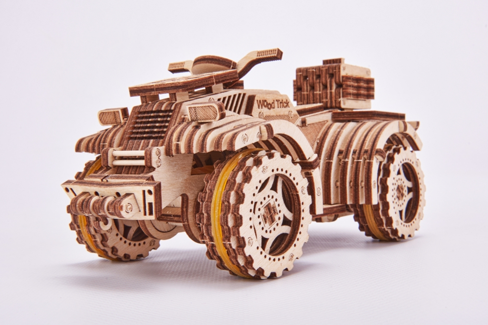 Механический 3D-пазл из дерева Wood Trick Квадроцикл