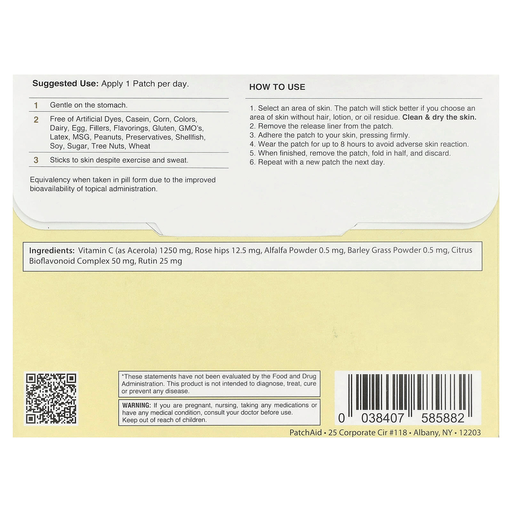 PatchAid, детский патч с витамином C, 30 шт.