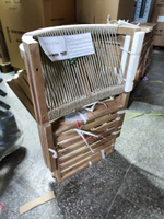 Кресло деревянное с подушками Tagliamento Ravona KD, натуральный, бежевый, HUC25690KD