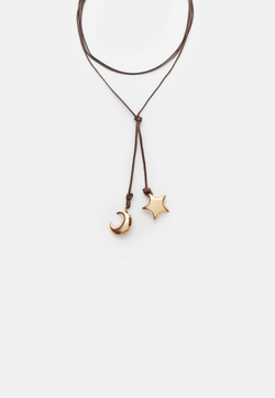 STRADIVARIUS Ожерелье из шнура «Луна и звезды», золотой