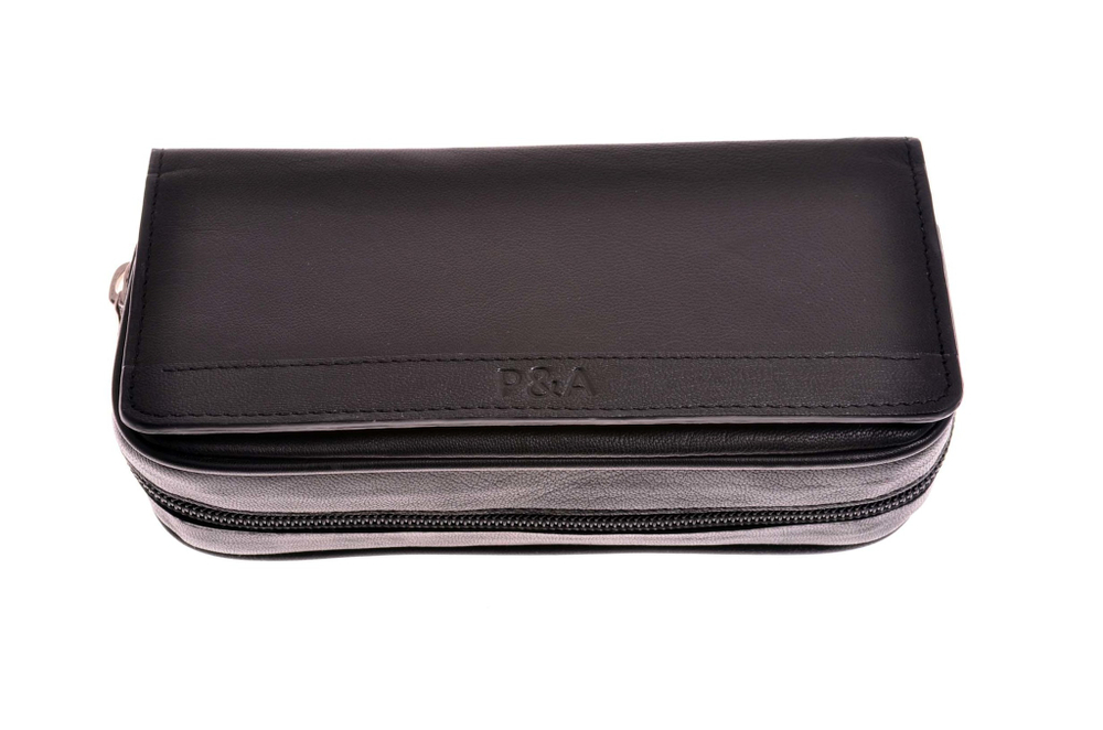 Сумка трубочная P&A для 2-х трубок и табака Черная, 6131