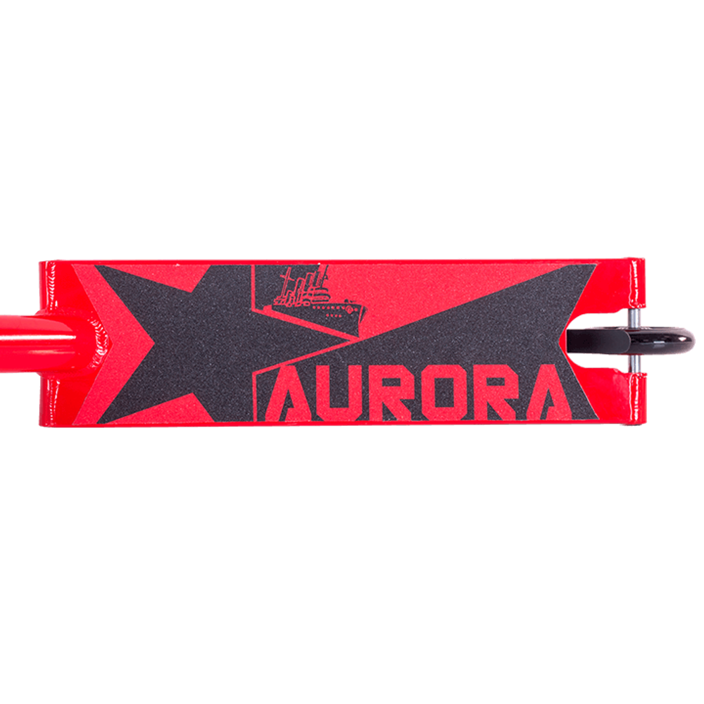 Самокат трюковой  Aurora red 1/4 красный