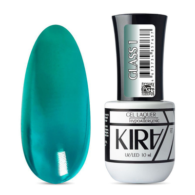 КИРА гель-лак GLASS 001 10 мл.