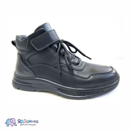 Демисезонные ботинки Мифер черные на шнурках 3103I-1