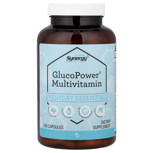 Vitacost, Synergy®, мультивитамины GlucoPower®, 240 капсул