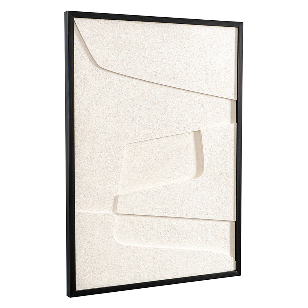 Панно декоративное с эффектом 3d minimalism, с черной рамой, 50х70 см