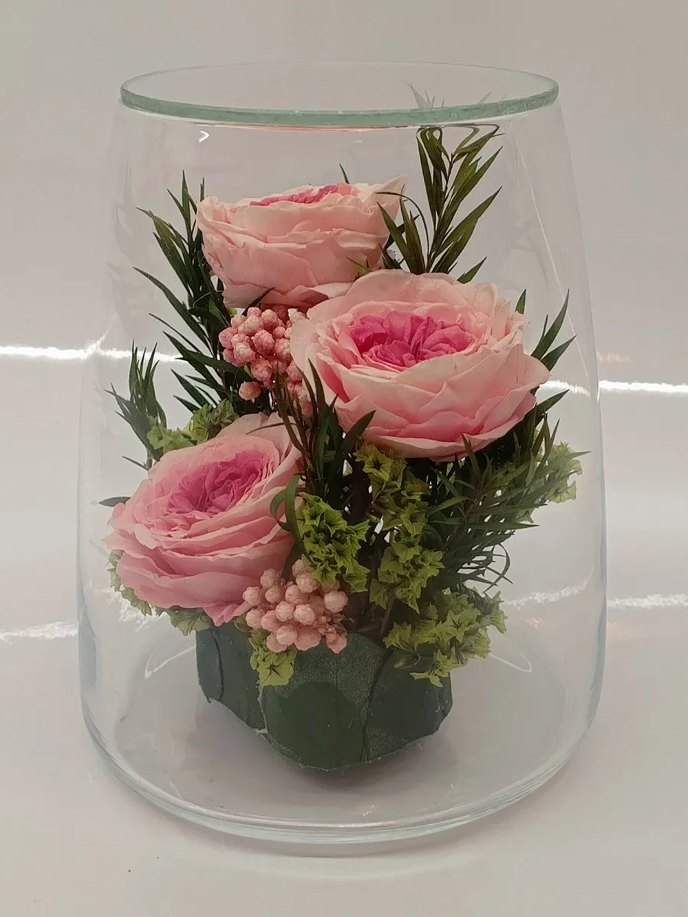 натуральные кустовые пионы в стекле, вакуум*