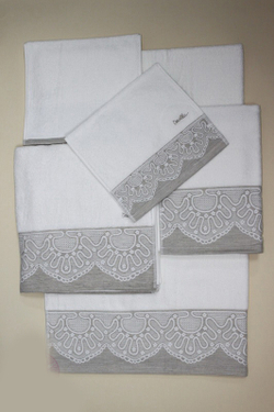 Полотенце 30x50 Devilla Lille махра белое