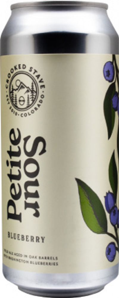Пиво Крукед Стэйв Петит Саур Блуберри / Crooked Stave Petite Sour Blueberry 0.473 - банка