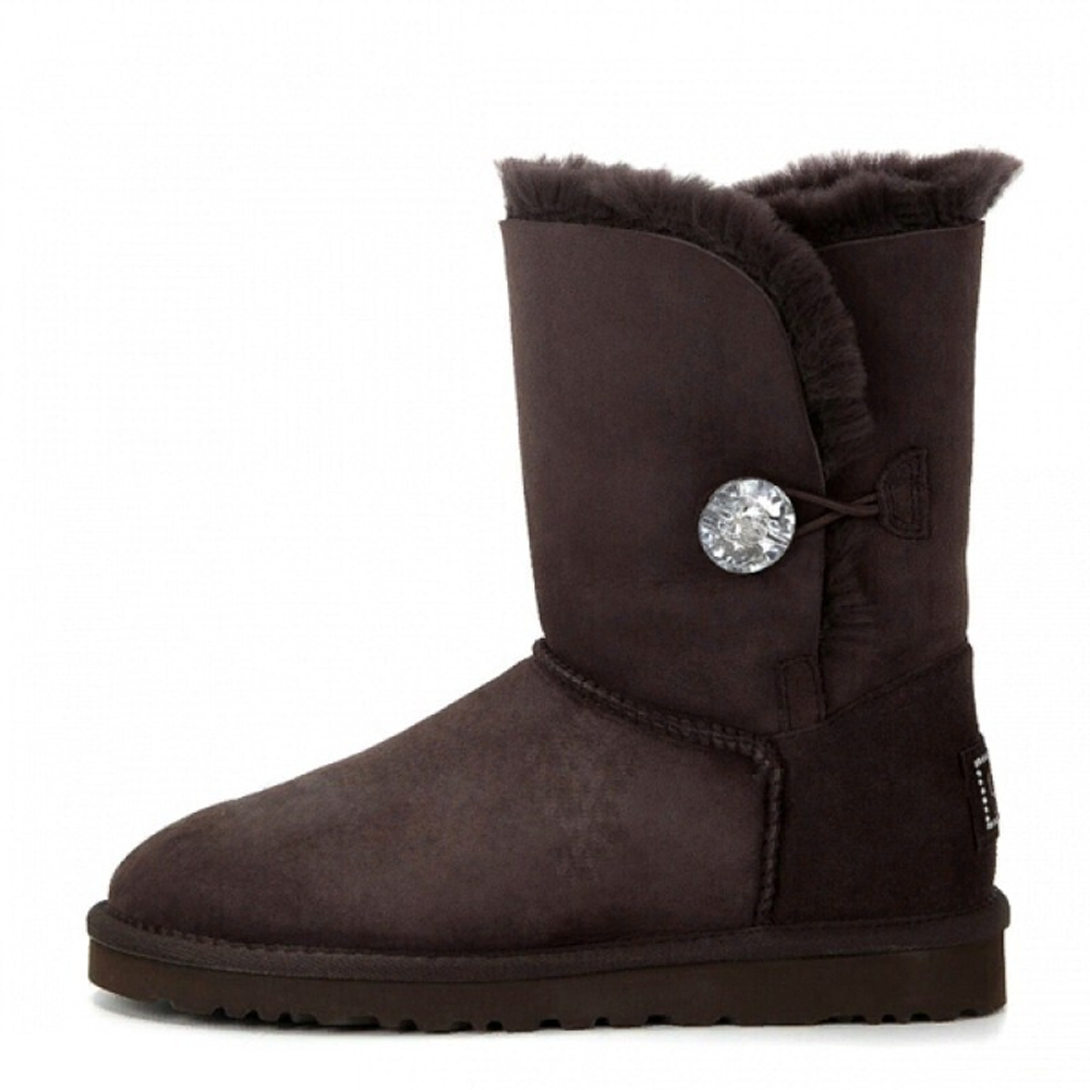 Угги Bailey Button Bling Chocolate
