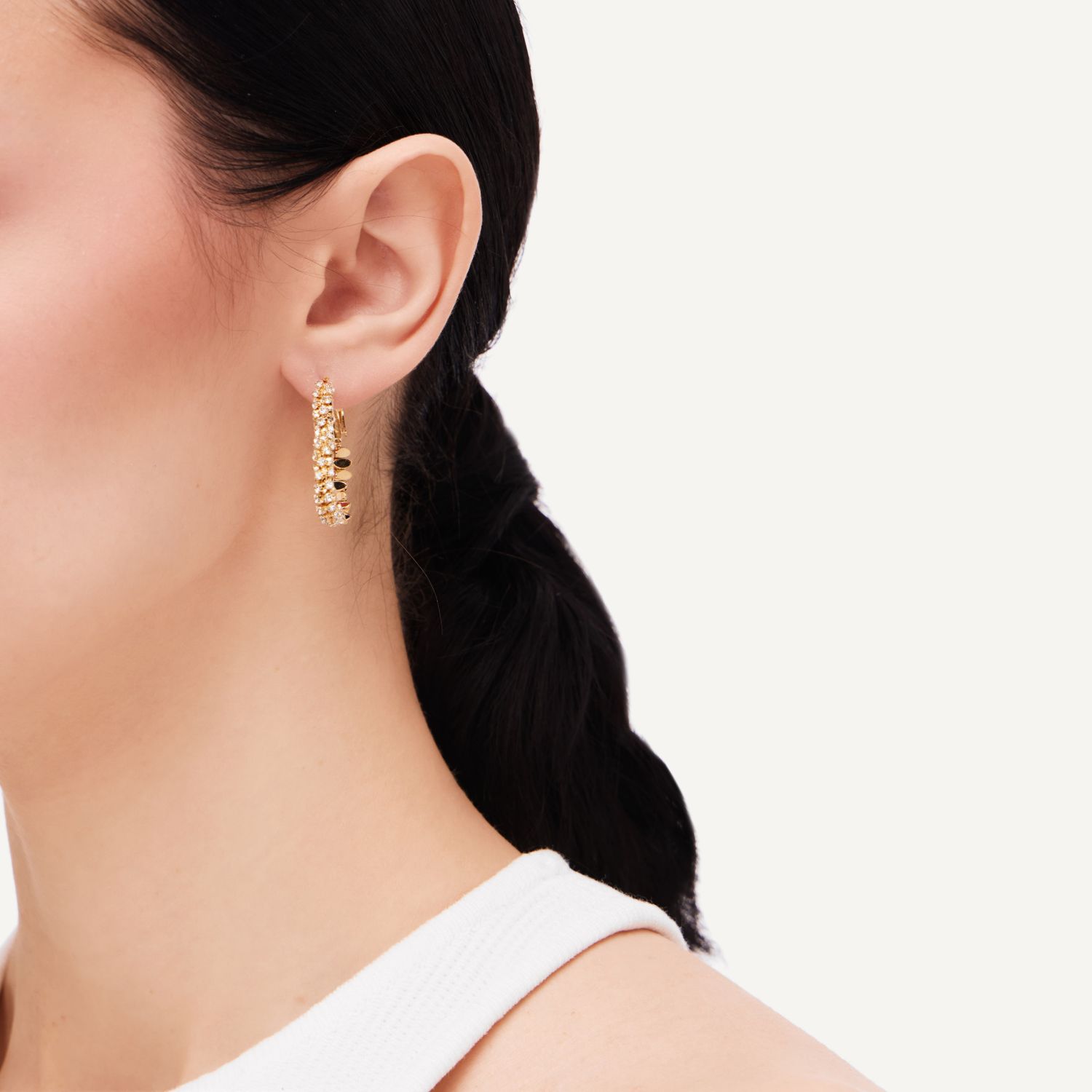 Серьги Glittering Heart Earrings – Gold