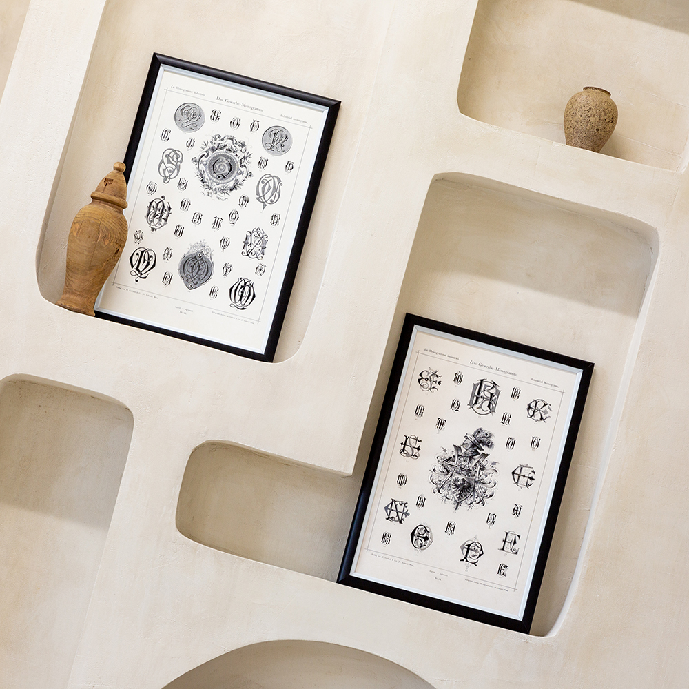 Арт-постер Объект мечты Монограмма 68