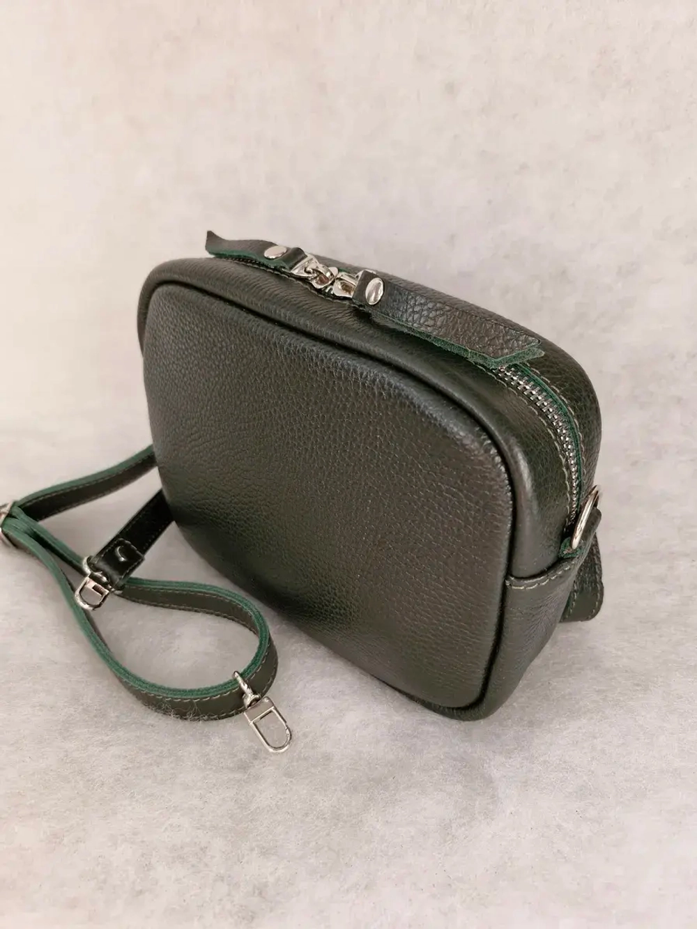 Сумка из натуральной кожи через плечо