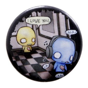 Значок Комикс Pon and Zi ( i love you...la la la.. )