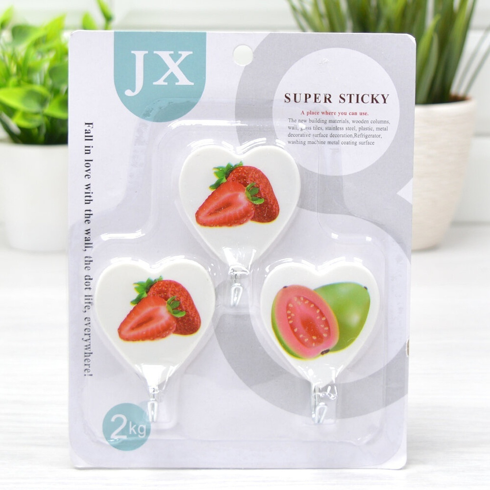 Крючок на липучке 3шт для полотенец №30