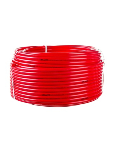 Труба из полиэтилена повышенной термостойкости Gigant PE-RT 16x2.0 мм, PN8, красный, бухта 100 м GSG-18