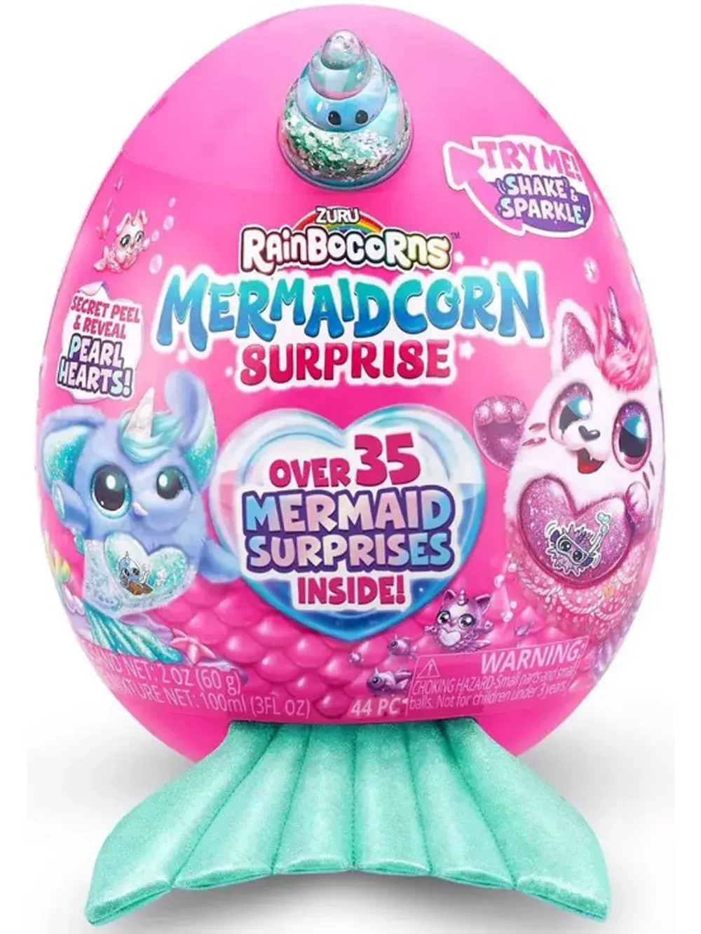 Мягкая игрушка сюрприз яйцо Rainbocorns Mermaidcorn Surprise