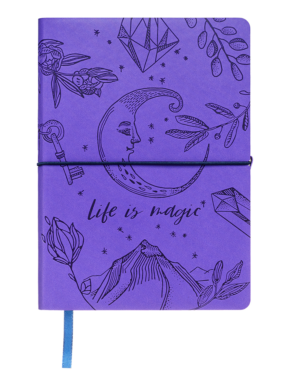 Блокнот "Лунная мистерия" А5 128 листов книжный переплет, сшивка