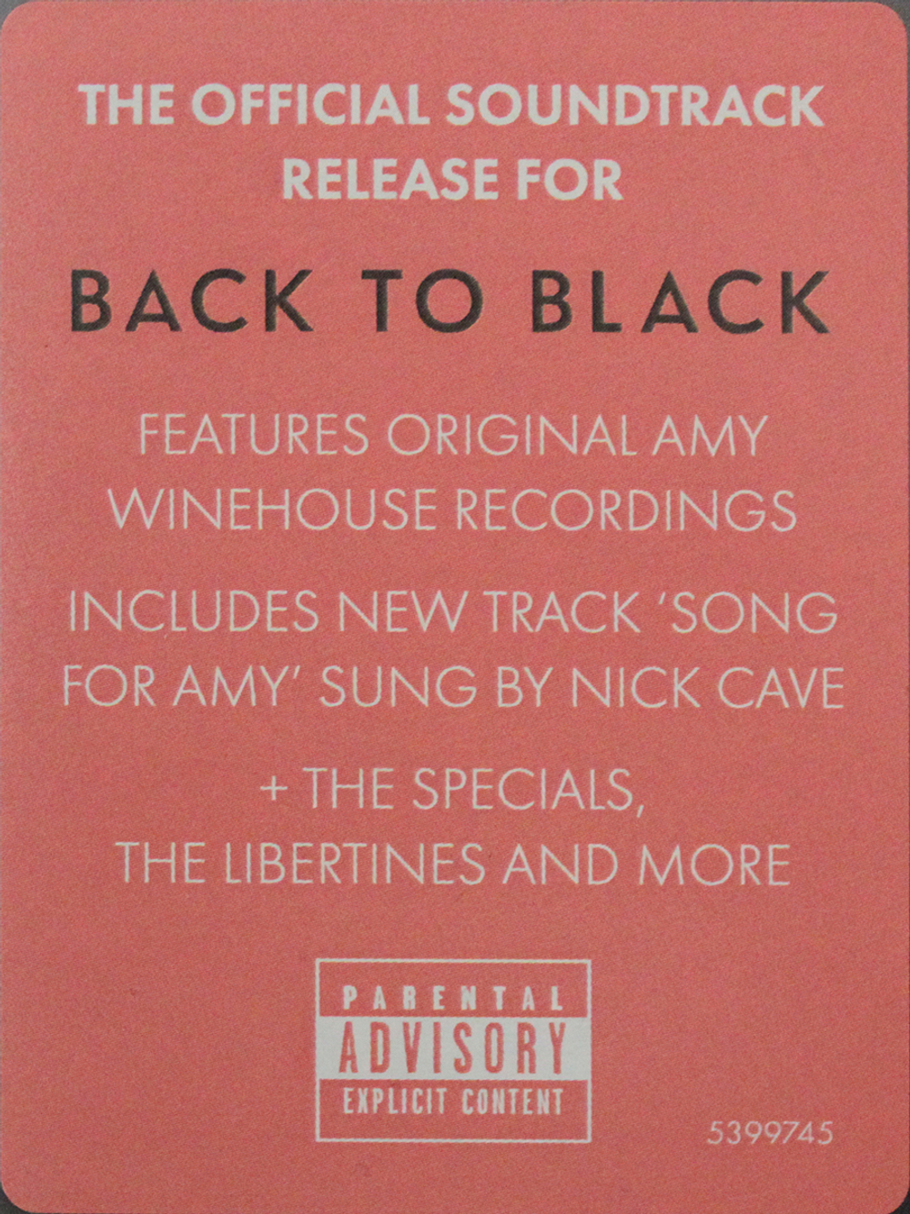 Soundtrack / Amy Winehouse: Back To Black (Songs From The Original Motion Picture)(2LP)