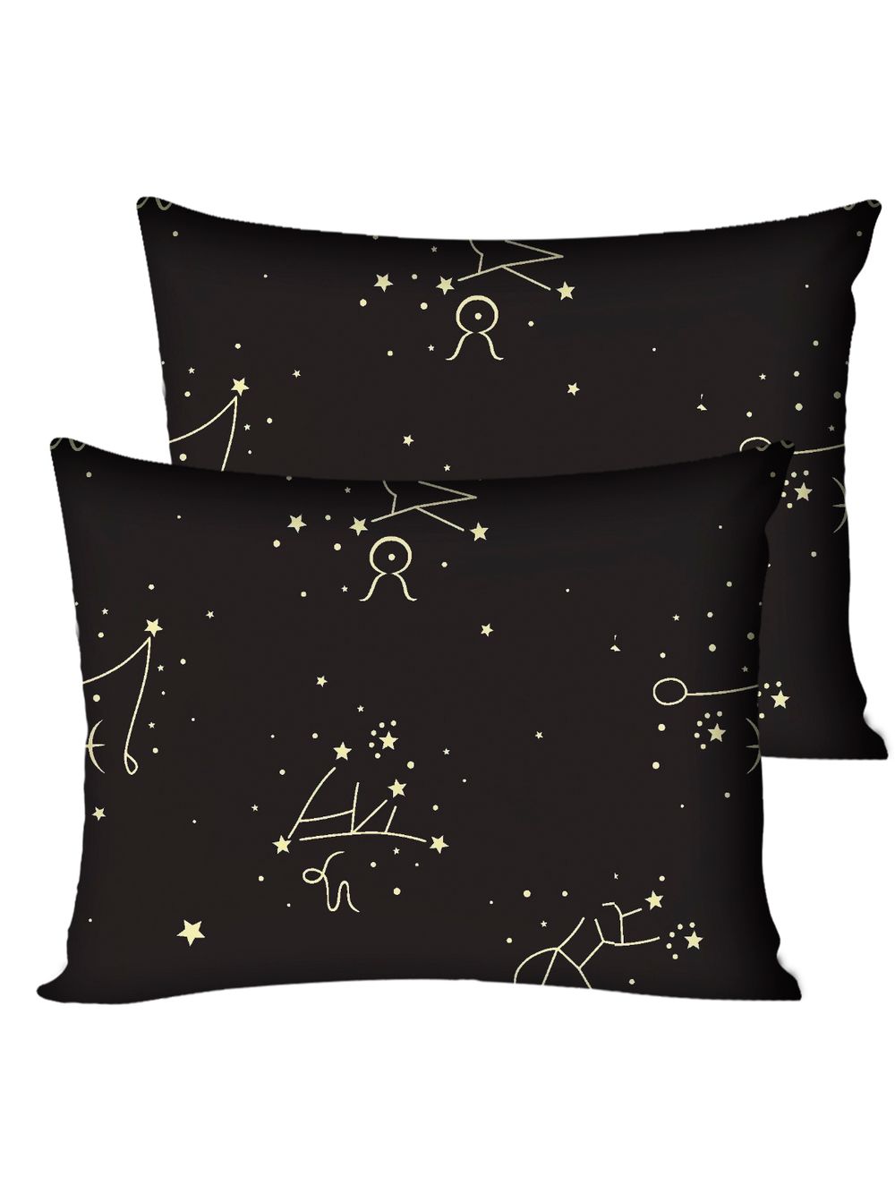 Постельное белье Simple House "Созвездие" 2-спальный   наволочки 50х70 2шт Простынь на резинке 160х200 см  Пододеяльник 175х215 см