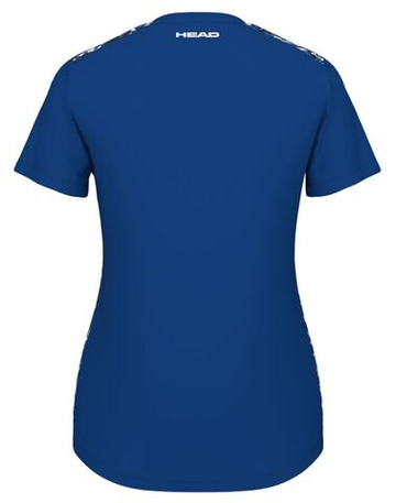 Женская футболка футболка Head Tie-Break II T-Shirt - print Vision белый/королевский