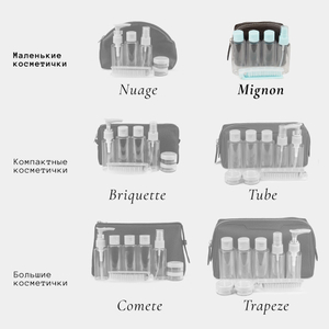 Несессер Mignon из замши и кожи теленка коричневого цвета