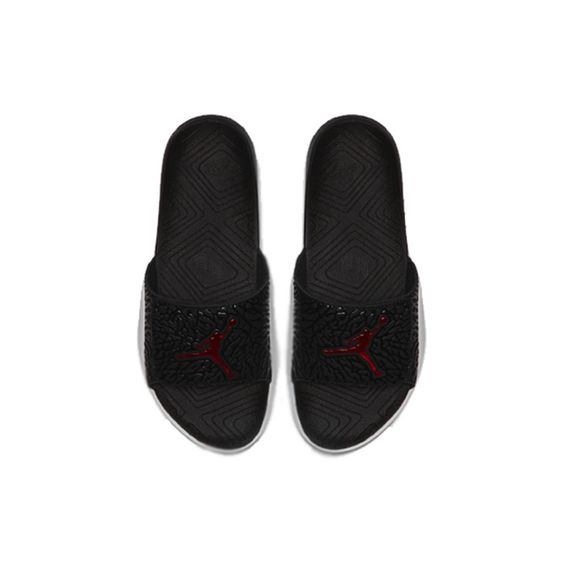 Jordan Hydro 7 V2 'Black Red Crackle'