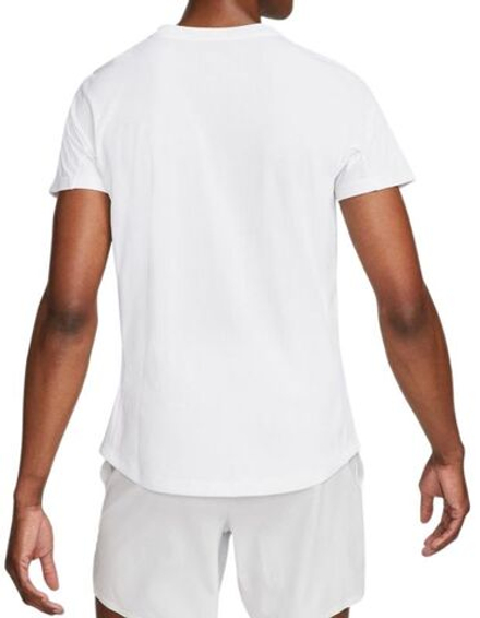 Мужская теннисная футболка Nike Court Dri-Fit Advantage Rafa Top - white/white/black