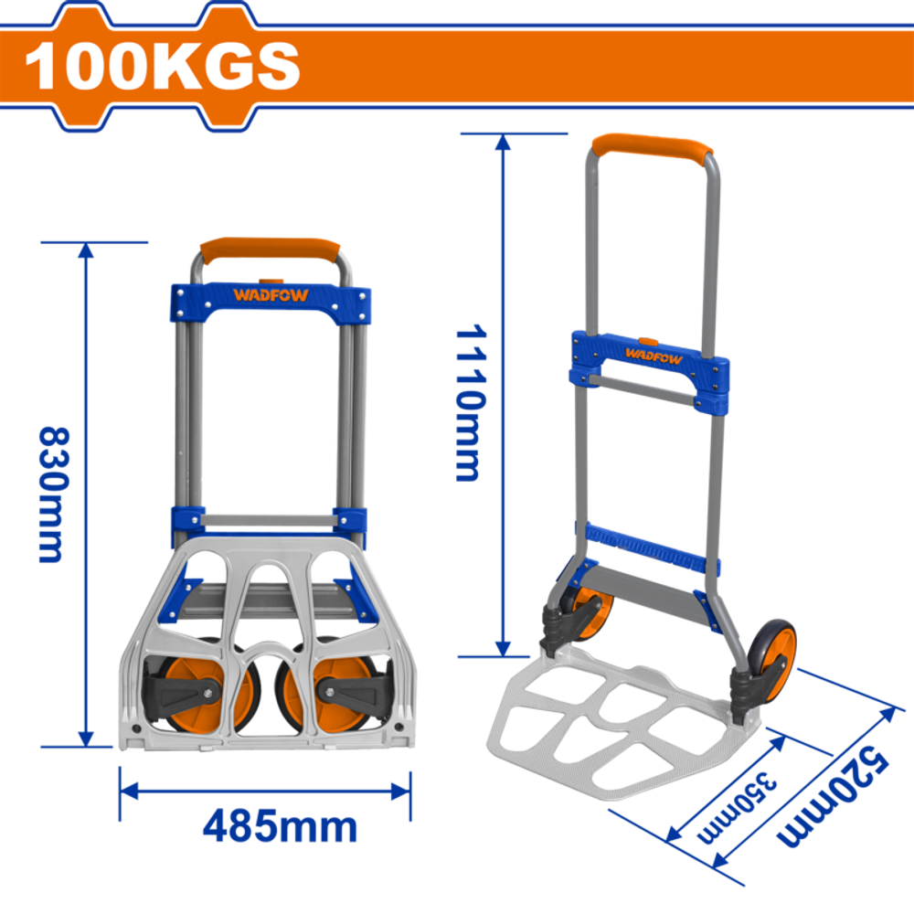 Складная тележка 100 кг (3) WADFOW WWB9A10